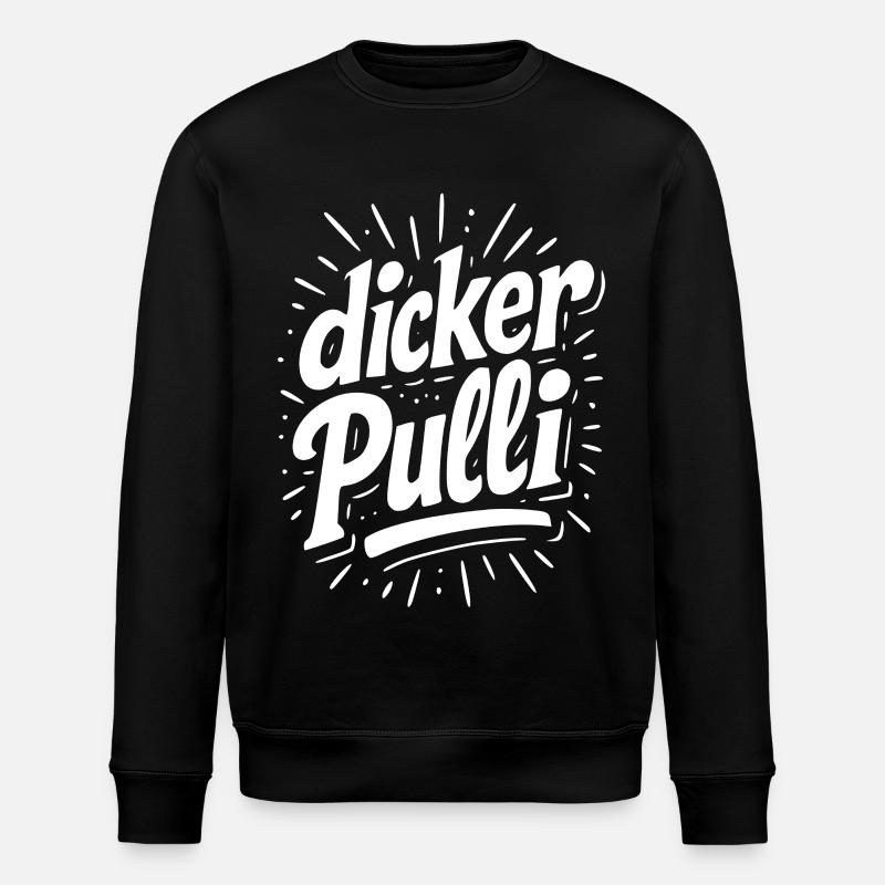 Pull épais Neon Typo - Sweat bio ROLLER Stanley/Stella Unisexe - noir