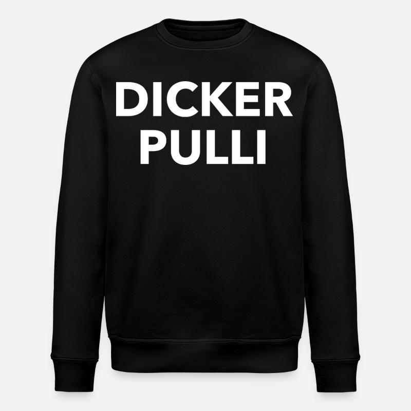 Pull épais Contraste typo - Sweat bio ROLLER Stanley/Stella Unisexe - noir