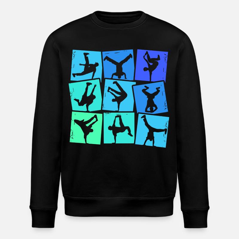 Breakdance Breakdancer Breakdancing Kids Boys - Stanley/Stella ROLLER Unisex Organic Sweatshirt - black