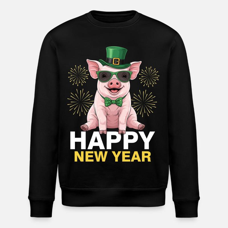 Happy New Year - Stanley/Stella Unisex Bio-Sweatshirt ROLLER - Schwarz