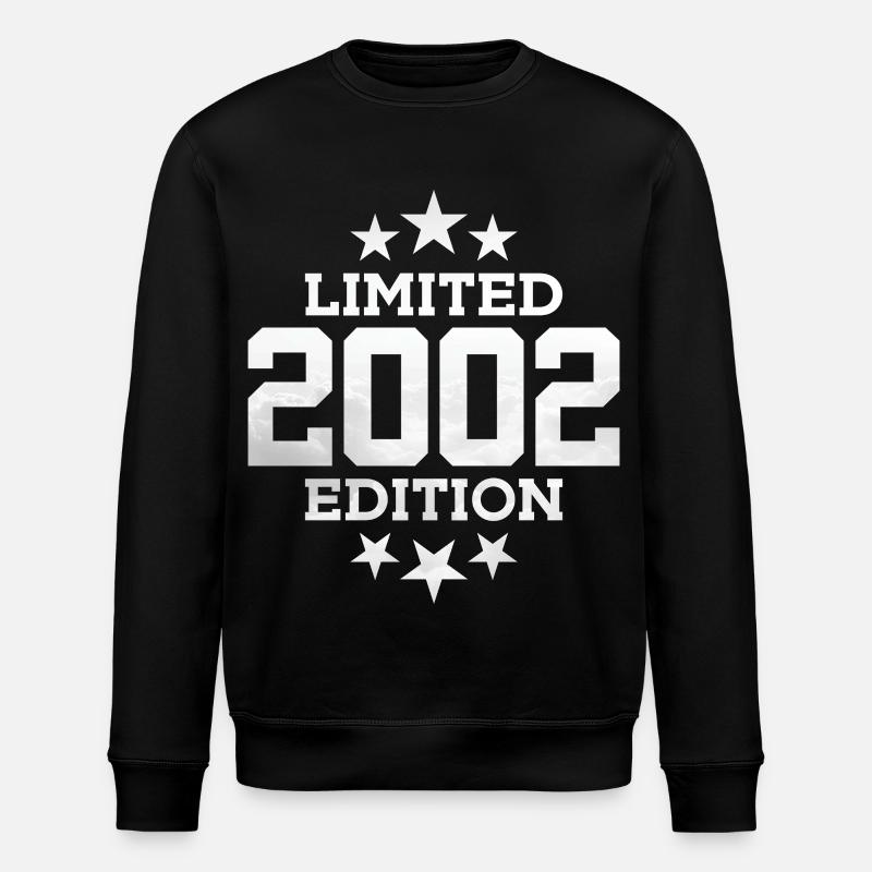 LIMITED EDITION 2002 24TH BIRTHDAY - Stanley/Stella ROLLER Unisex Organic Sweatshirt - black