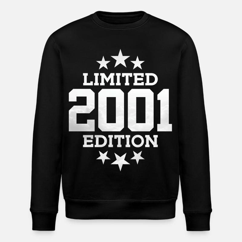 LIMITED EDITION 2001 25TH BIRTHDAY - Stanley/Stella ROLLER Unisex Organic Sweatshirt - black