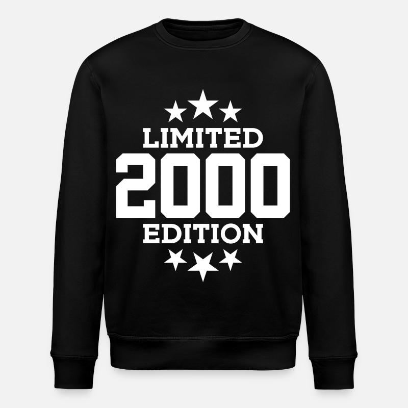 LIMITED EDITION 2000 26TH BIRTHDAY - Stanley/Stella ROLLER Unisex Organic Sweatshirt - black
