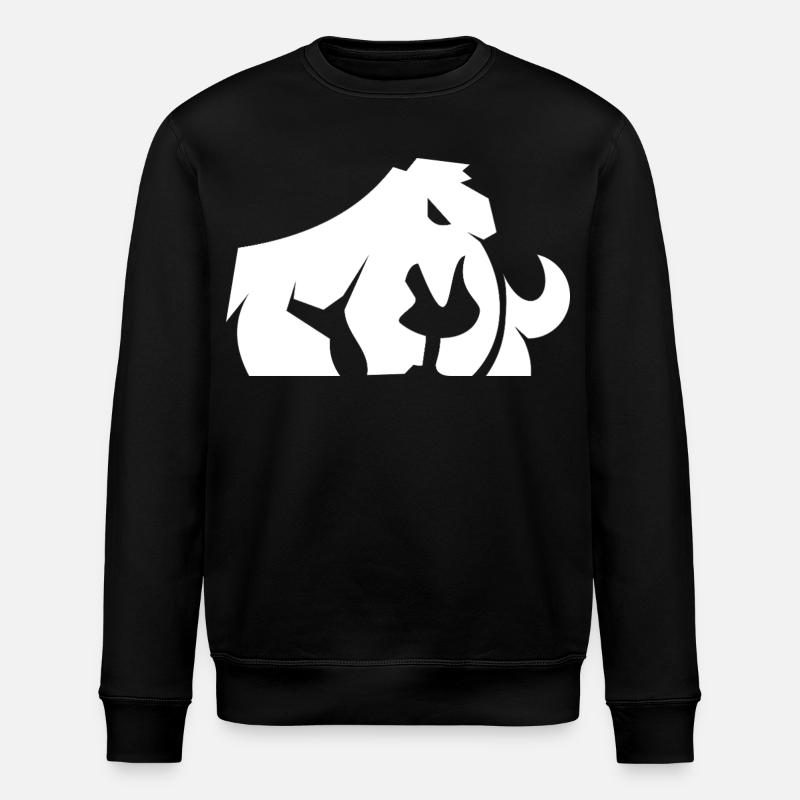 Modernes Mammut – Stylisches Eiszeit-Design - Stanley/Stella ROLLER Unisex Organic Sweatshirt - black