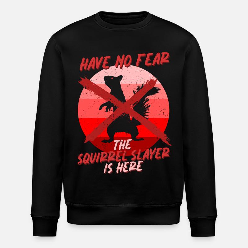 Eichhörnchenjäger Baumratte - Stanley/Stella Unisex Bio-Sweatshirt ROLLER - Schwarz