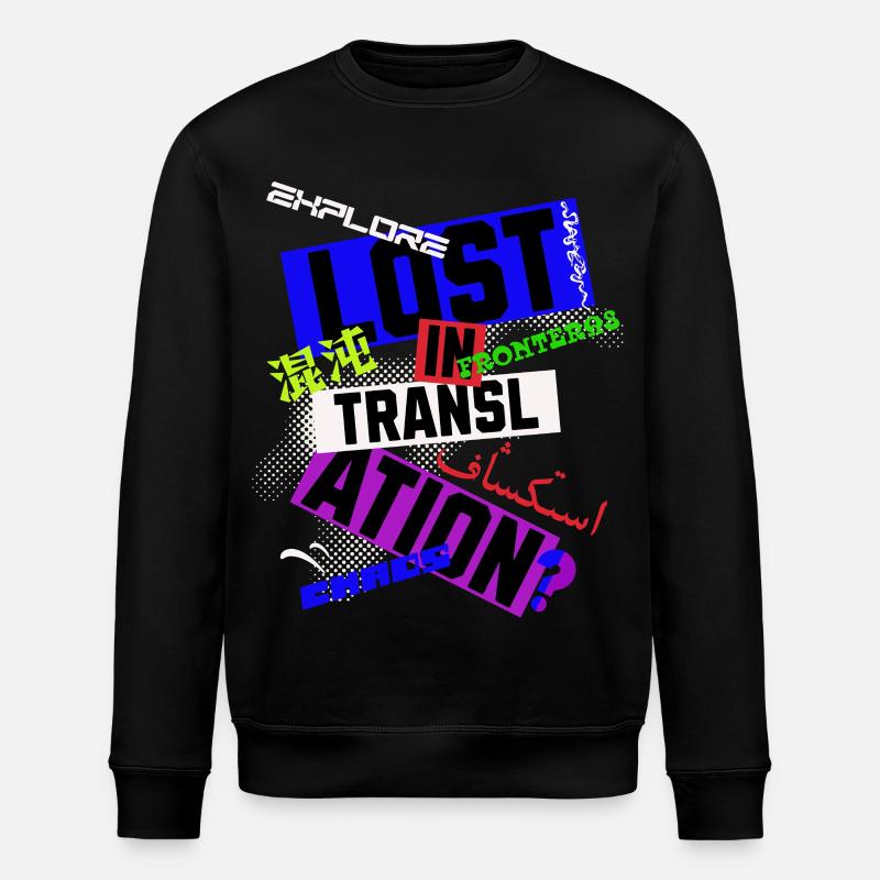 Lost in Translation - Stanley/Stella Unisex Bio-Sweatshirt ROLLER - Schwarz