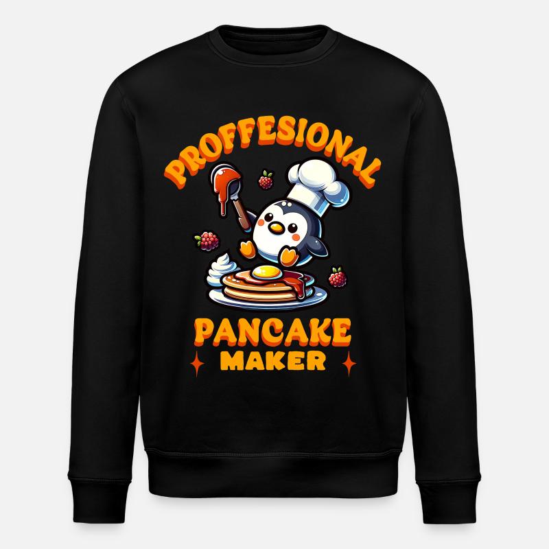 Frische Waffeln Lustiges Geschenk - Stanley/Stella Unisex Bio-Sweatshirt ROLLER - Schwarz