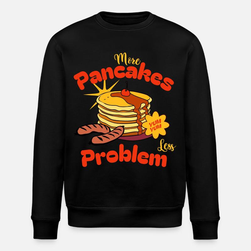 Frische Waffeln Lustiges Geschenk - Stanley/Stella Unisex Bio-Sweatshirt ROLLER - Schwarz