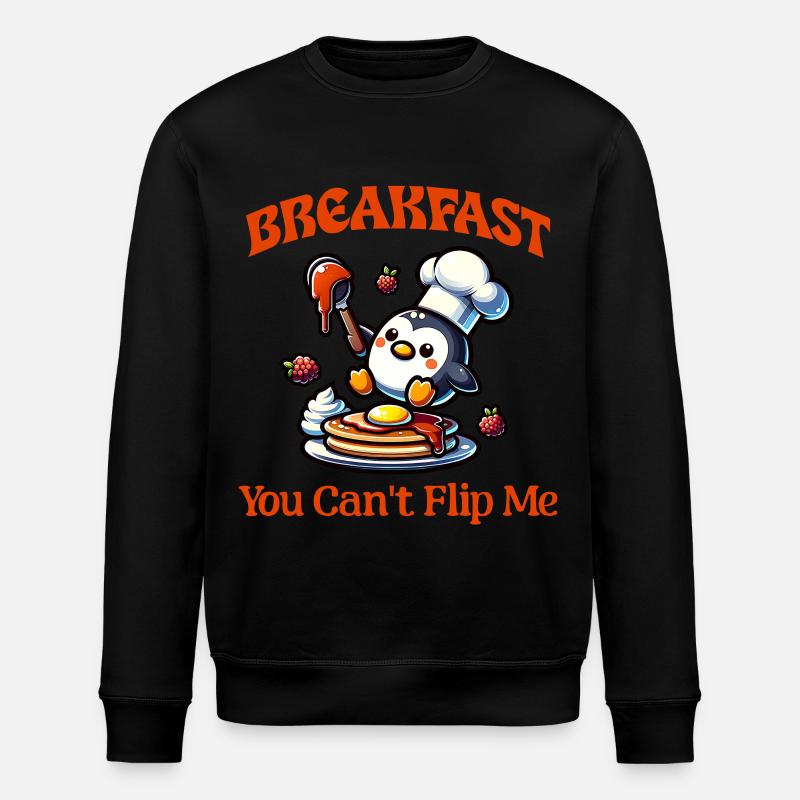 Waffelgenuss Belgische Waffeln Geschenk - Stanley/Stella Unisex Bio-Sweatshirt ROLLER - Schwarz