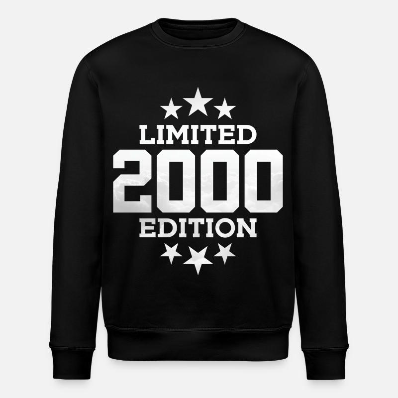 LIMITED EDITION 2000 26TH BIRTHDAY - Stanley/Stella ROLLER Unisex Organic Sweatshirt - black
