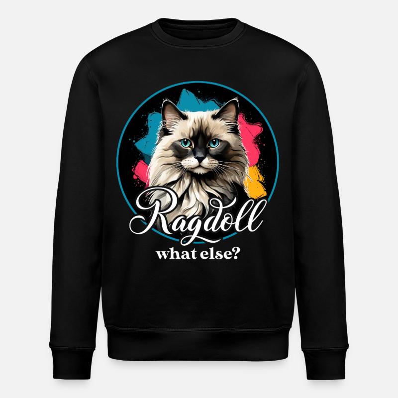 Chat Ragdoll - Sweat bio ROLLER Stanley/Stella Unisexe - noir