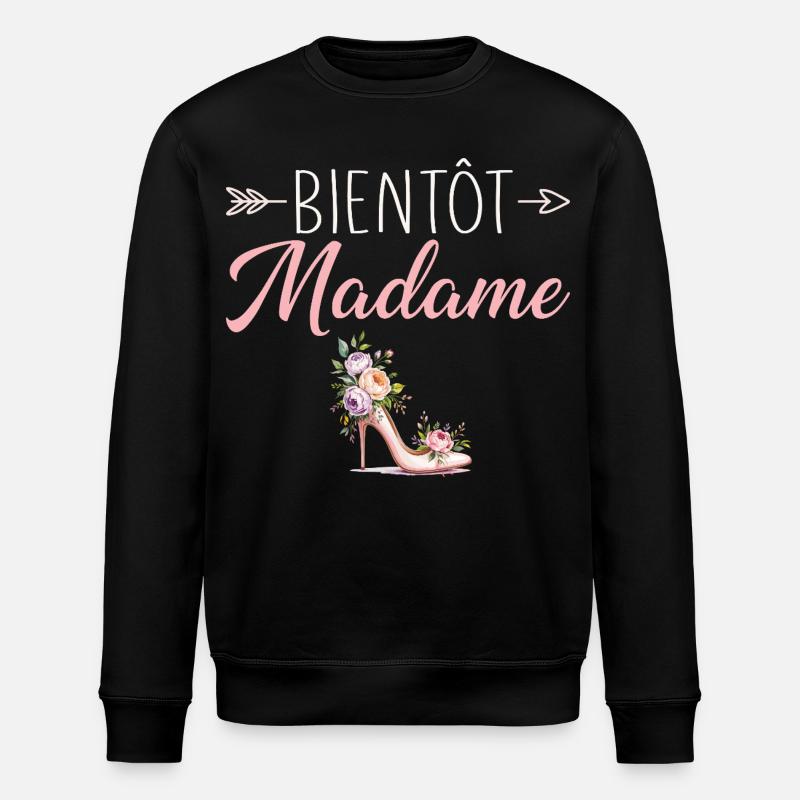 Madame Hochzeit Junggesellenabschied Braut - Stanley/Stella Unisex Bio-Sweatshirt ROLLER - Schwarz