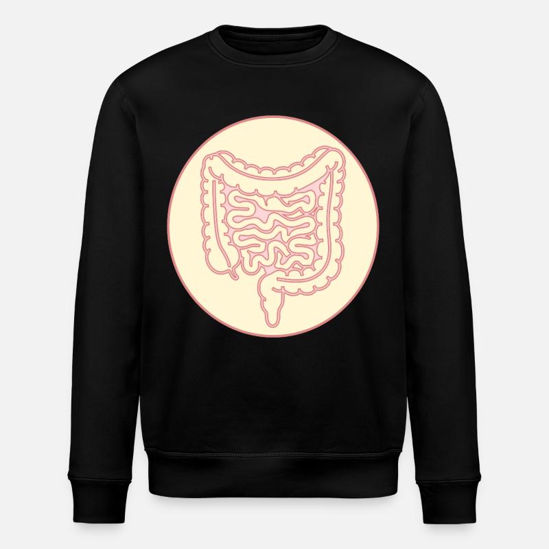 DARM DICKDARM DÜNNDARM - Stanley/Stella Unisex Bio-Sweatshirt ROLLER - Schwarz