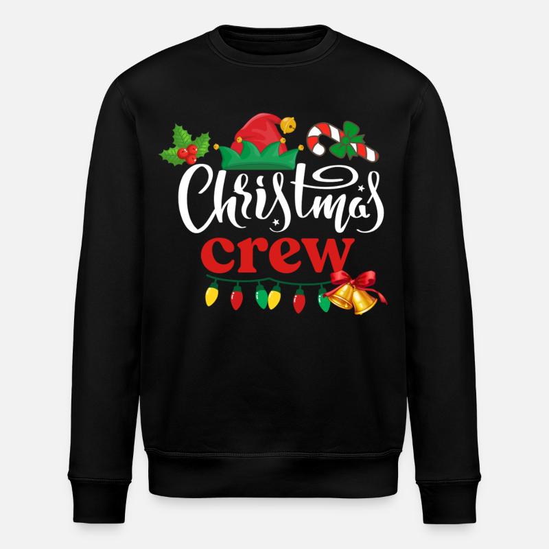 Équipage de Noël - Sweat bio ROLLER Stanley/Stella Unisexe - noir