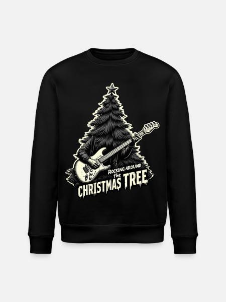 Rocking around the Christmas Tree - Stanley/Stella ROLLER Unisex Organic Sweatshirt - black