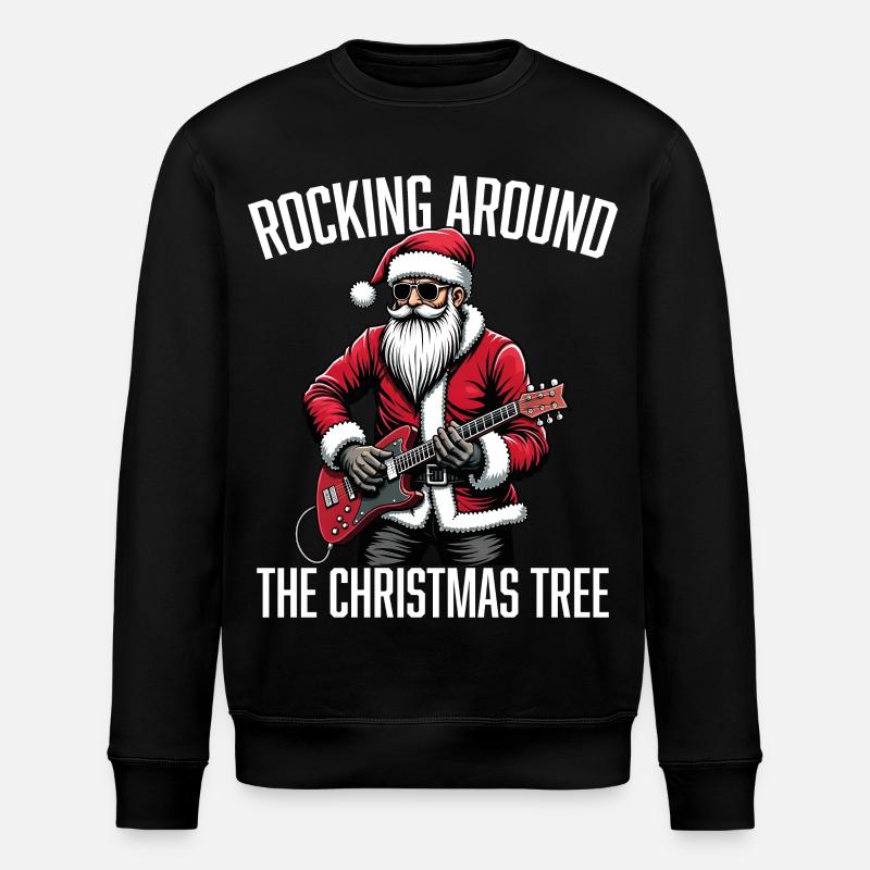 Rocking around the Christmas Tree - Stanley/Stella ROLLER Unisex Organic Sweatshirt - black