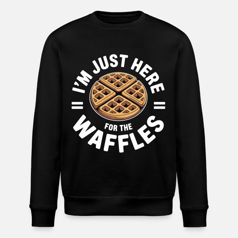 Waffle Love Drôle Gaufre Design - Sweat bio ROLLER Stanley/Stella Unisexe - noir