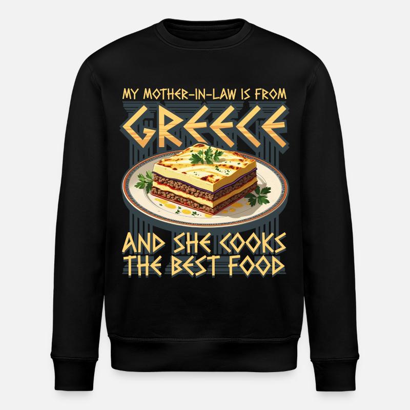 Belle-mère grecque Grèce - Sweat bio ROLLER Stanley/Stella Unisexe - noir