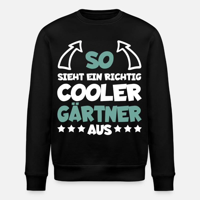 Jardinier vraiment cool drôle dire cadeau - Sweat bio ROLLER Stanley/Stella Unisexe - noir