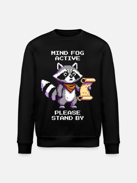 Hjernetåge aktiv | Vær tålmodig et øjeblik - Stanley/Stella økologisk unisex-sweatshirt ROLLER - sort