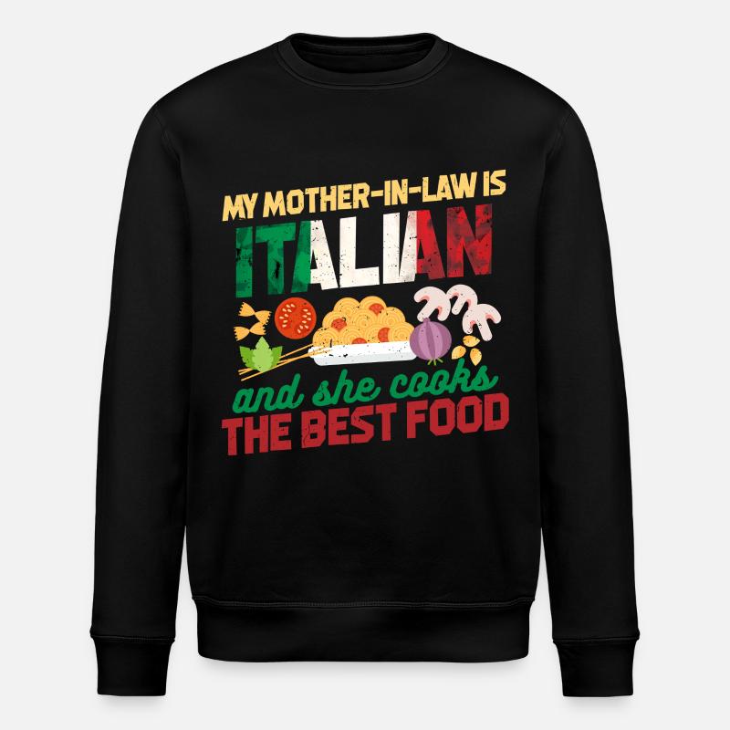 Italienische Schwiegermutter - Stanley/Stella Unisex Bio-Sweatshirt ROLLER - Schwarz