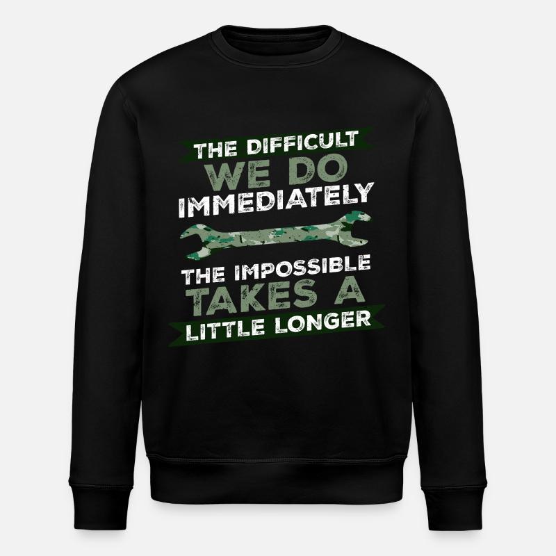 Militär Mechaniker - Stanley/Stella Unisex Bio-Sweatshirt ROLLER - Schwarz