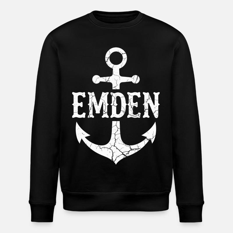 Anker Emden Nordsee - Stanley/Stella Unisex Bio-Sweatshirt ROLLER - Schwarz