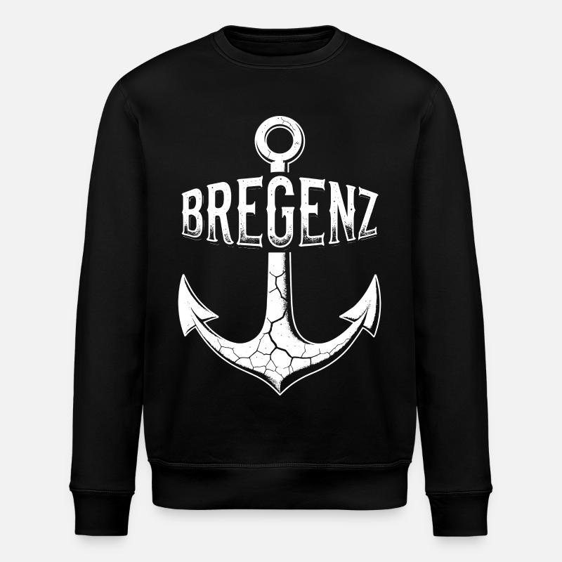 Anker Bregenz Bodensee Österreich - Stanley/Stella Unisex Bio-Sweatshirt ROLLER - Schwarz