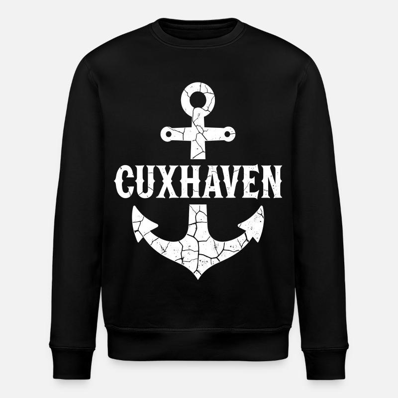 Anker Cuxhaven Nordsee - Stanley/Stella Unisex Bio-Sweatshirt ROLLER - Schwarz