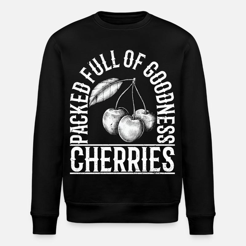 Rempli de cerises de qualité - Sweat bio ROLLER Stanley/Stella Unisexe - noir
