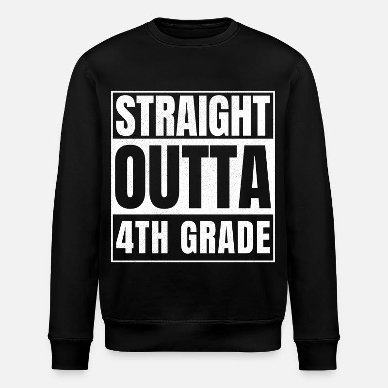 STRAIGHT OUTTA Fourth Grade - Stanley/Stella Unisex Bio-Sweatshirt ROLLER - Schwarz