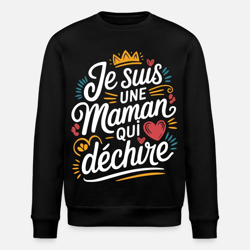 Ich bin eine Killer-Mutter - Stanley/Stella Unisex Bio-Sweatshirt ROLLER - Schwarz