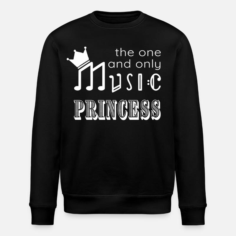 Music Princess - Geschenk Musikliebe Mädchen - Stanley/Stella Unisex Bio-Sweatshirt ROLLER - Schwarz