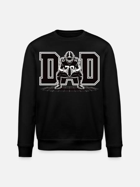 Football Dad – Cooles Shirt für sportliche Väter - Stanley/Stella Unisex Bio-Sweatshirt ROLLER - Schwarz