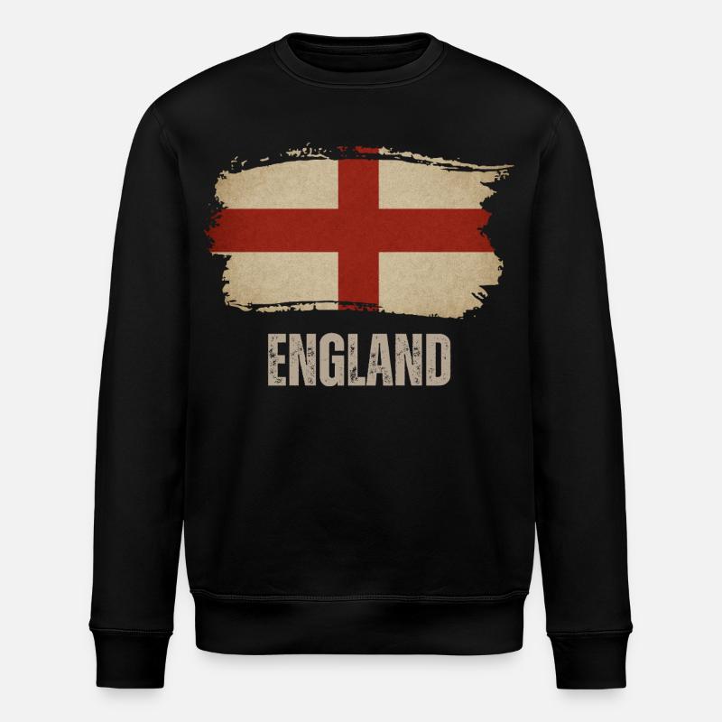 Drapeau de l’Angleterre, fabriqué en Angleterre - Sweat bio ROLLER Stanley/Stella Unisexe - noir