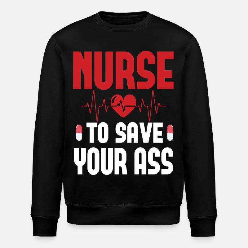 Infirmier - Sweat bio ROLLER Stanley/Stella Unisexe - noir