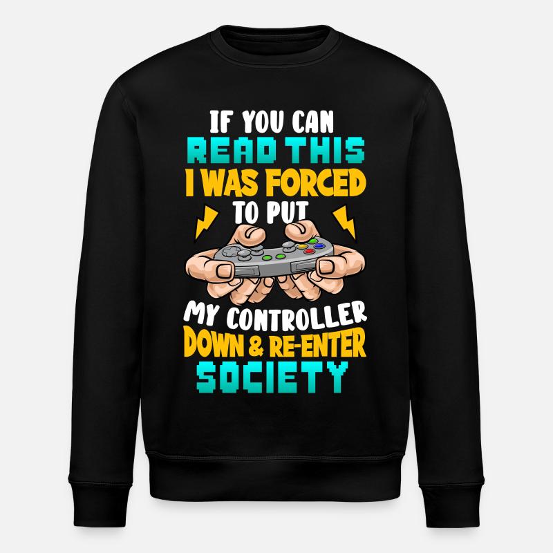 Gaming - Stanley/Stella Unisex Bio-Sweatshirt ROLLER - Schwarz