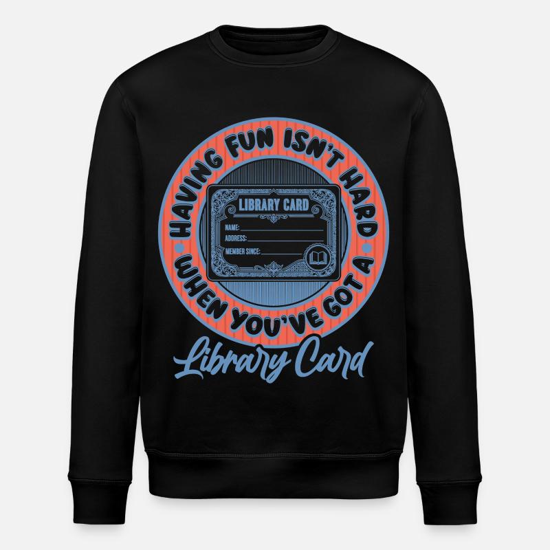 Bibliothécaire de jour Bibliothécaire de lecture - Sweat bio ROLLER Stanley/Stella Unisexe - noir