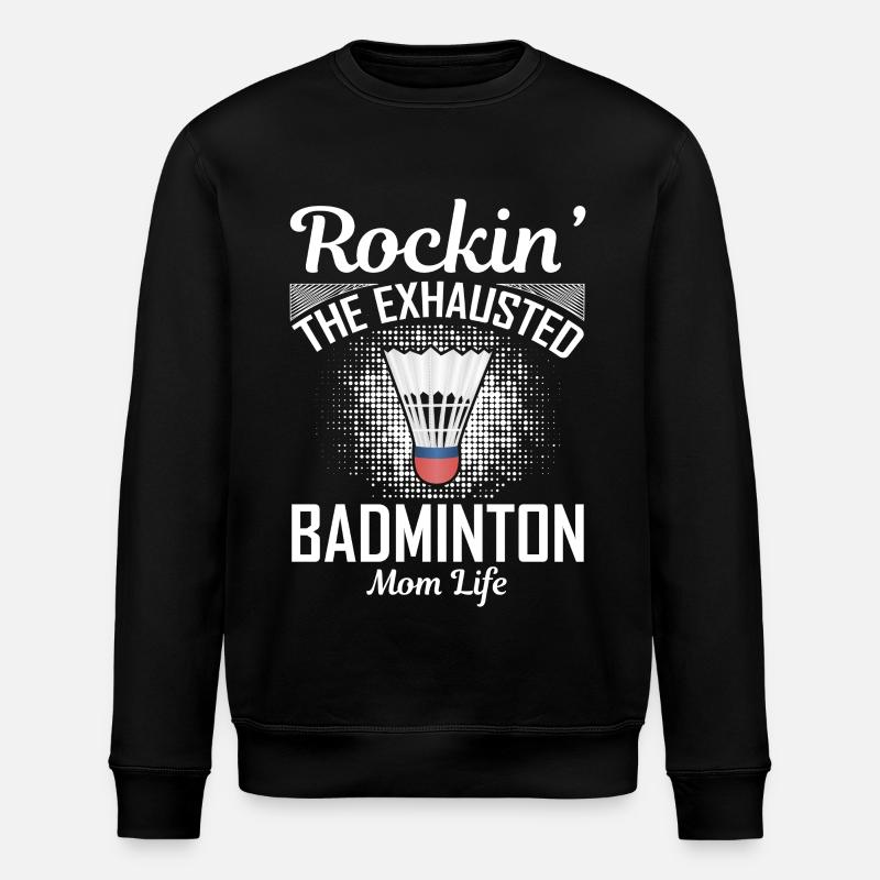 Badminton Mama - Stanley/Stella Unisex Bio-Sweatshirt ROLLER - Schwarz
