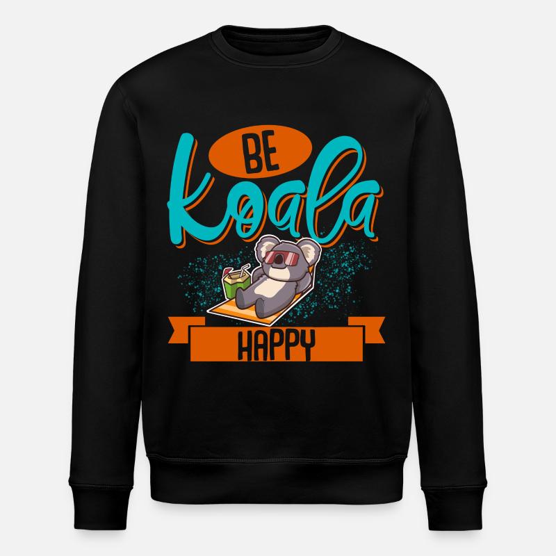 Koala - Stanley/Stella Unisex Bio-Sweatshirt ROLLER - Schwarz