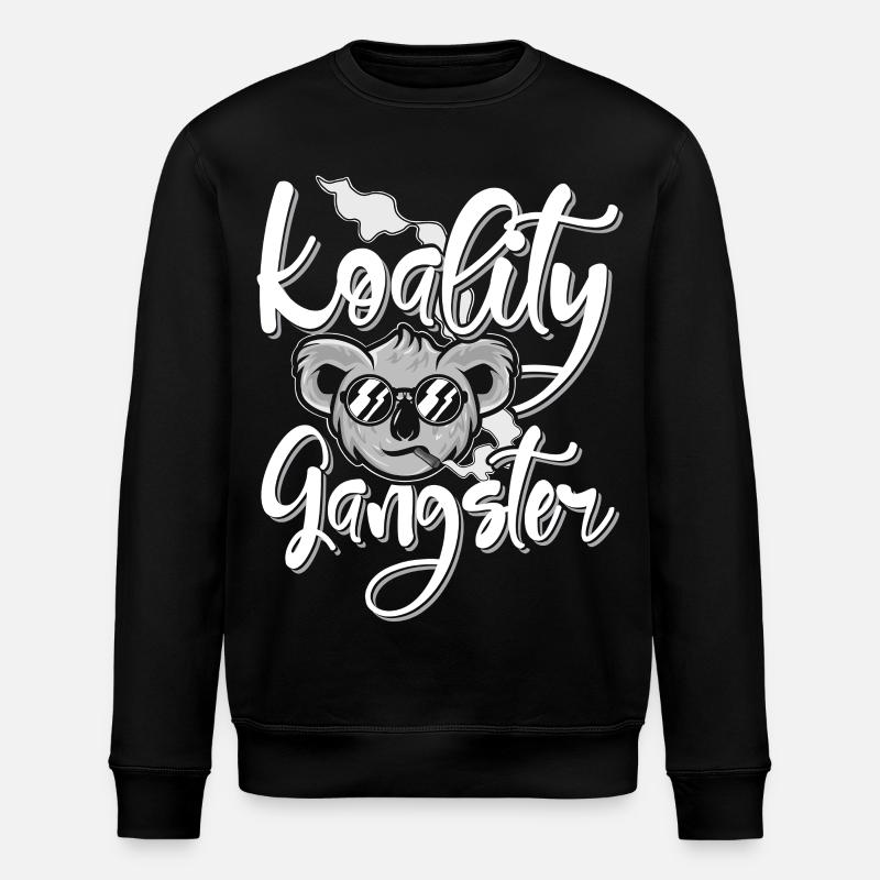 Koality Gangster - Stanley/Stella Unisex Bio-Sweatshirt ROLLER - Schwarz