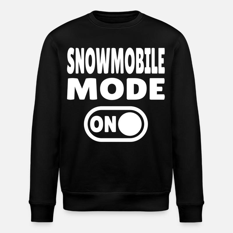 Snowmobile Mode ON - Stanley/Stella ROLLER Unisex Organic Sweatshirt - black
