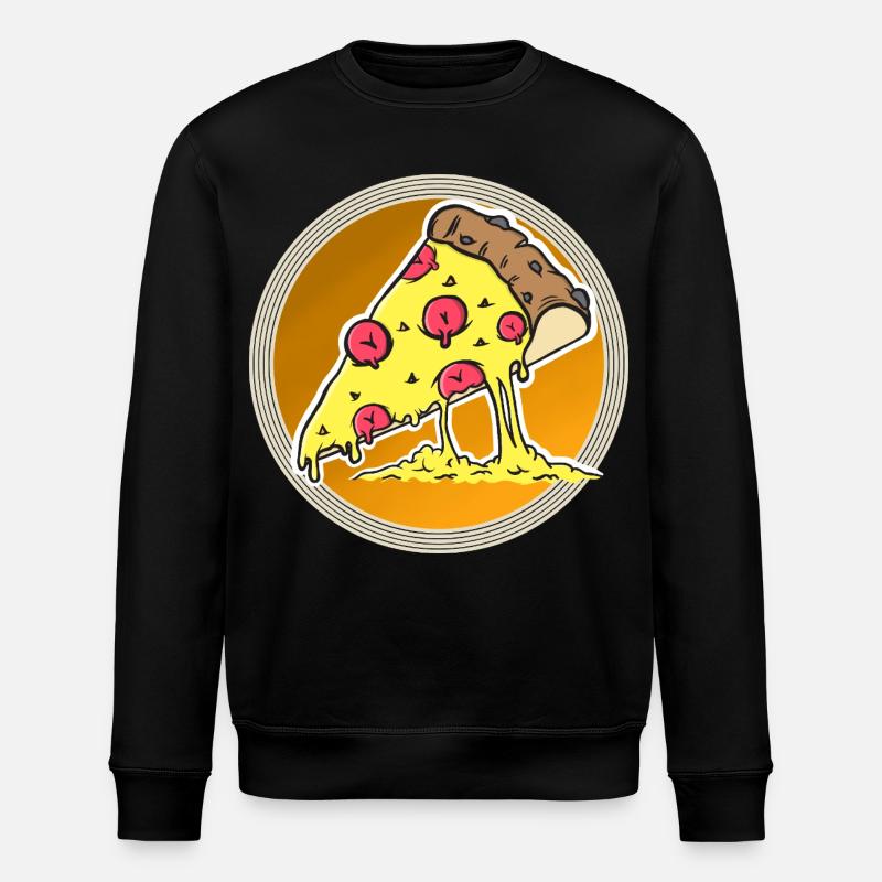 Pizza - Sweat bio ROLLER Stanley/Stella Unisexe - noir