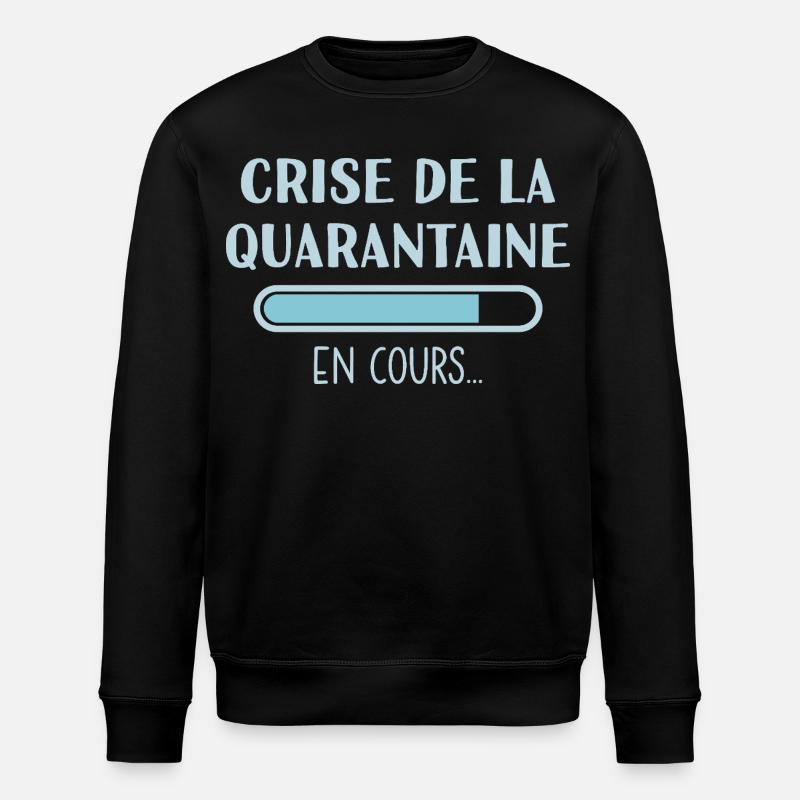 Ongoing Midlife Crisis - Stanley/Stella ROLLER Unisex Organic Sweatshirt - black