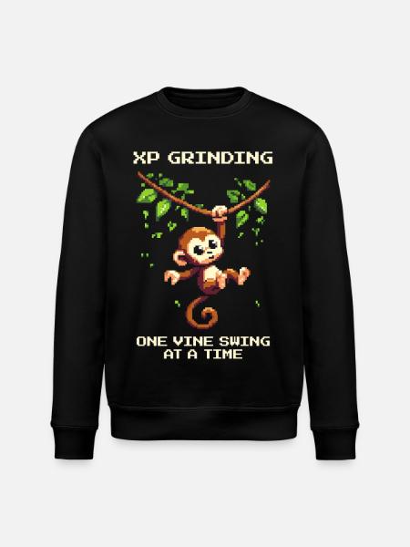 XP Grind: Liana Lianalle | Tasoitus, Viidakko - Stanley/Stella ROLLER unisex luomu-collegepaita - musta