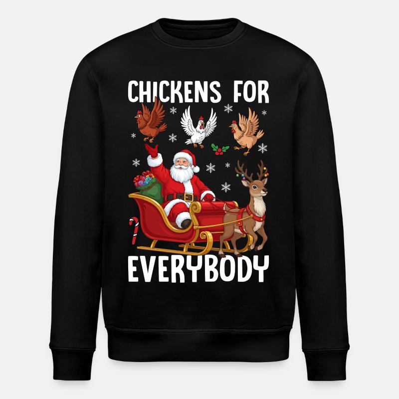 Chickens for Everybody - Stanley/Stella Unisex Bio-Sweatshirt ROLLER - Schwarz