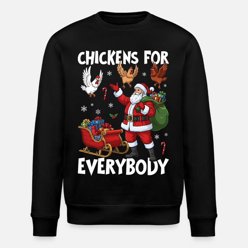 Chickens for Everybody - Stanley/Stella Unisex Bio-Sweatshirt ROLLER - Schwarz