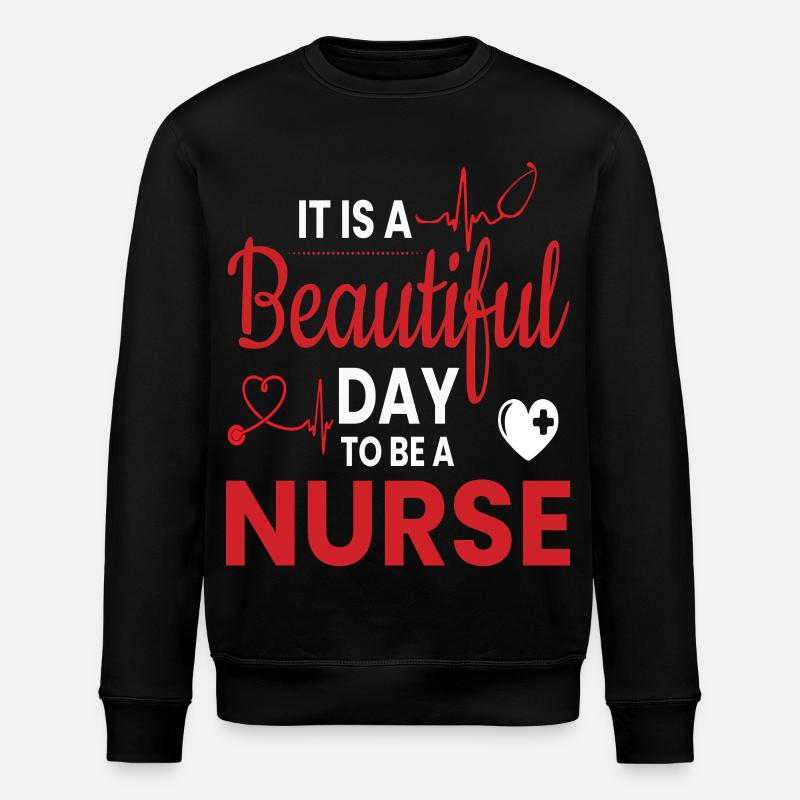 Krankenschwester - Stanley/Stella Unisex Bio-Sweatshirt ROLLER - Schwarz