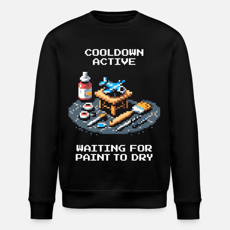 Cooldown: Farbe trocknet | Miniaturen - Stanley/Stella Unisex Bio-Sweatshirt ROLLER - Schwarz