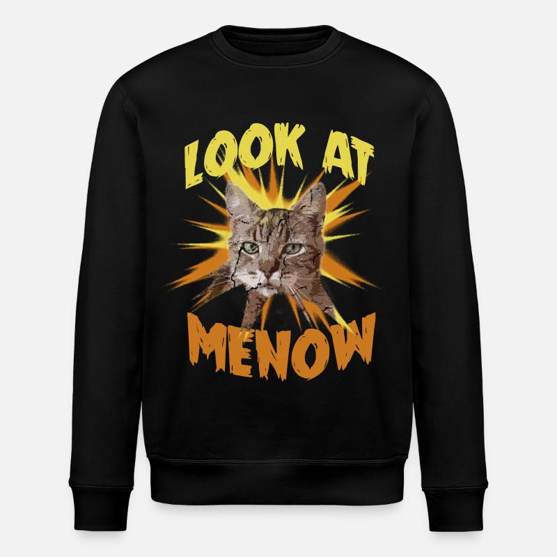 Katzenporträt Look At Me Now - Stanley/Stella Unisex Bio-Sweatshirt ROLLER - Schwarz